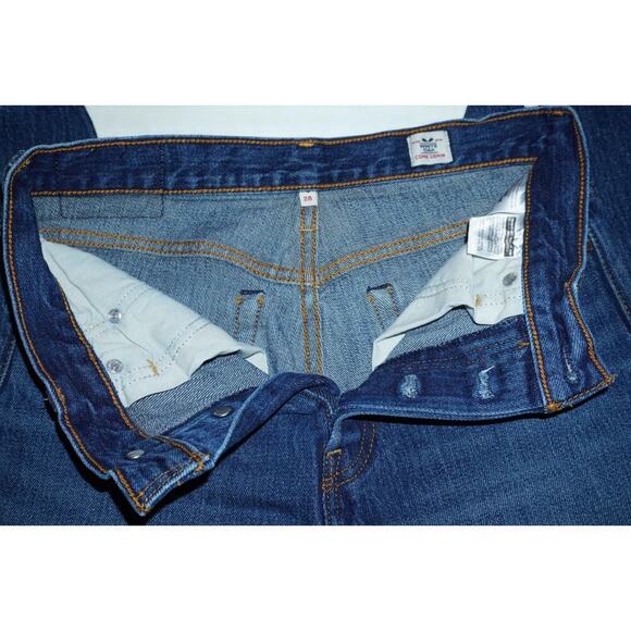 Levi's 501 White Oak Cone Denim Jeans Women’s 28 – Button Fly Raw Hem Vintage - Picture 6 of 9